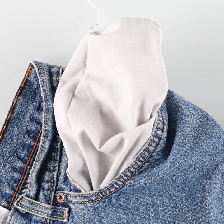 Levi's 569 LOOSE STRAIGHT denim shorts, half pants, men's w35 equivalent cotton blue type Vintage Second Hand