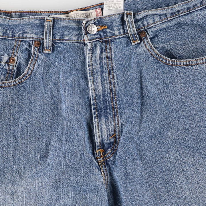 Levi's 569 LOOSE STRAIGHT denim shorts, half pants, men's w35 equivalent cotton blue type Vintage Second Hand