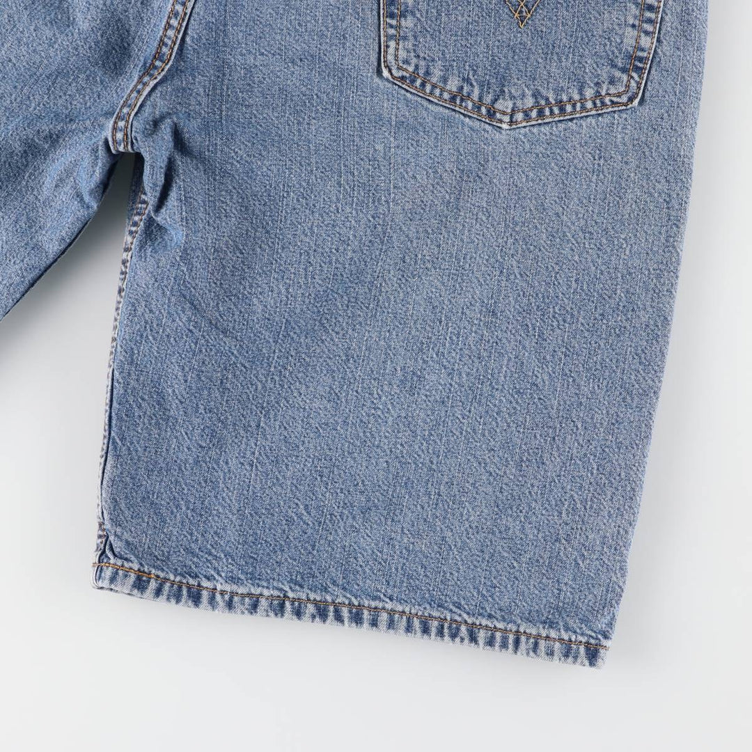 Levi's 569 LOOSE STRAIGHT denim shorts, half pants, men's w35 equivalent cotton blue type Vintage Second Hand