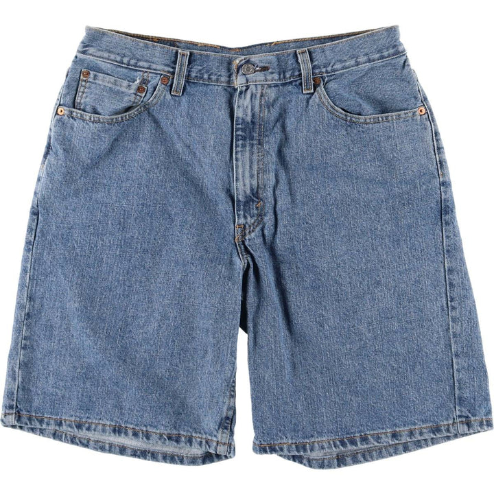 Levi's 550 denim shorts, half pants, men's size w34 cotton blue type Vintage Second Hand