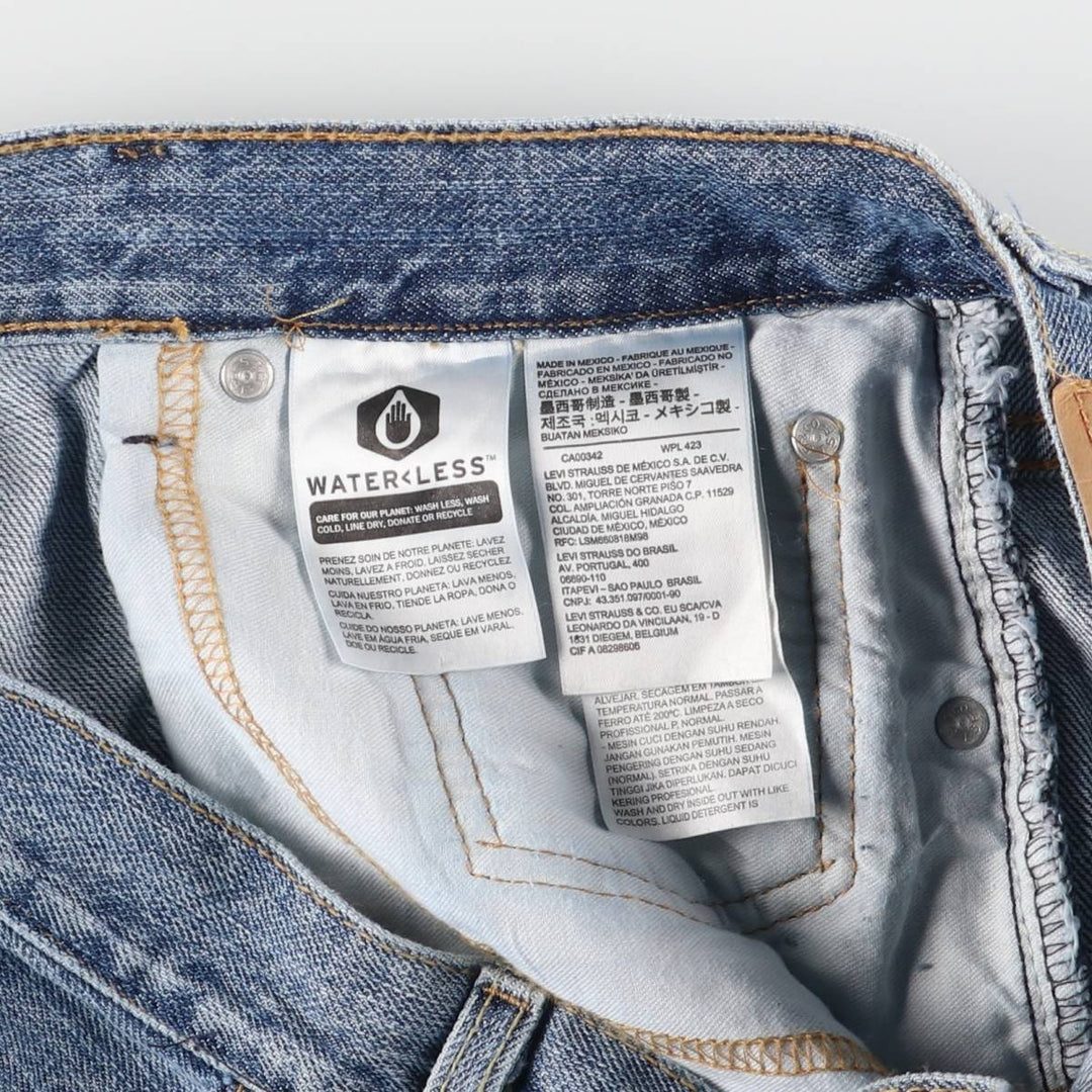 Levi's 550 denim shorts, half pants, men's size w34 cotton blue type Vintage Second Hand