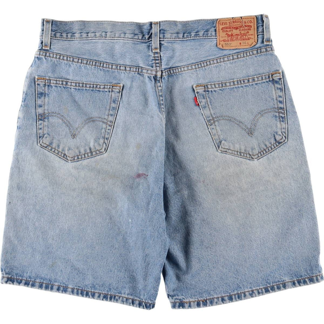 Levi's 550 Relaxed Fit Denim Shorts, Men's Size W37 cotton blue type Vintage Second Hand