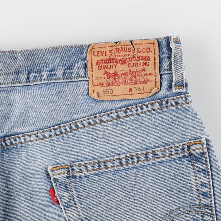 Levi's 550 Relaxed Fit Denim Shorts, Men's Size W37 cotton blue type Vintage Second Hand