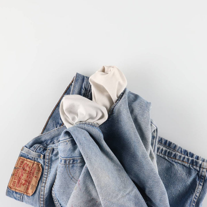 Levi's 550 Relaxed Fit Denim Shorts, Men's Size W37 cotton blue type Vintage Second Hand