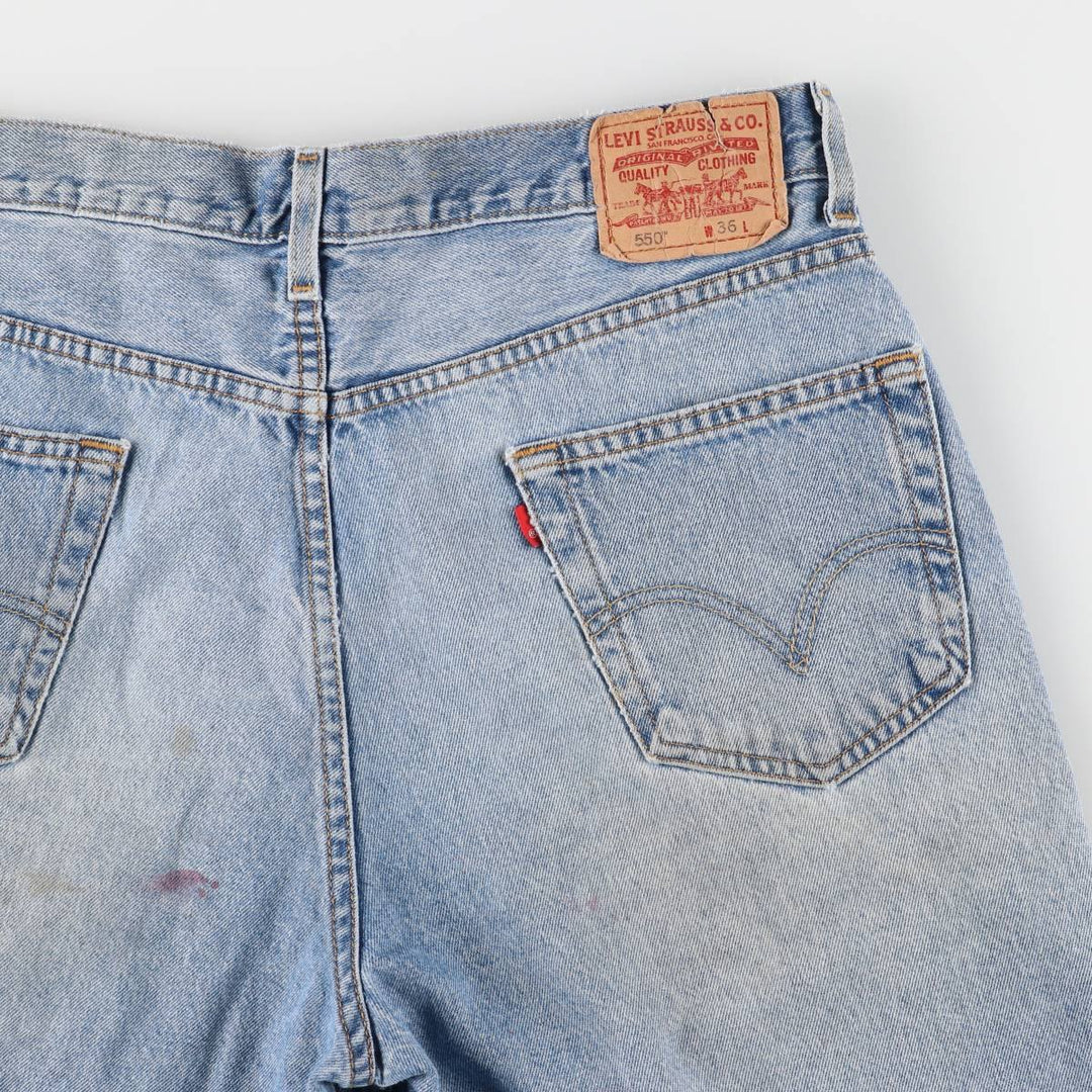 Levi's 550 Relaxed Fit Denim Shorts, Men's Size W37 cotton blue type Vintage Second Hand