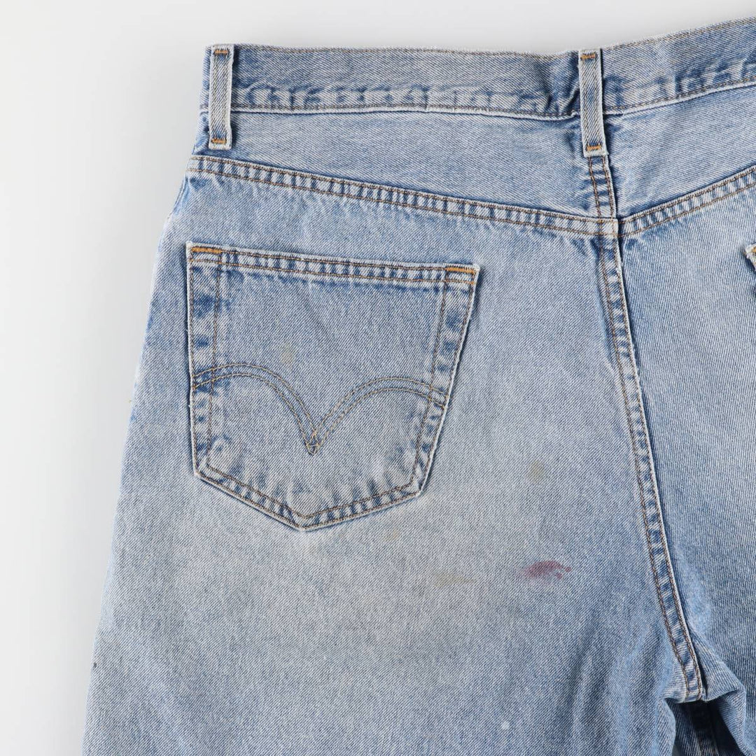 Levi's 550 Relaxed Fit Denim Shorts, Men's Size W37 cotton blue type Vintage Second Hand