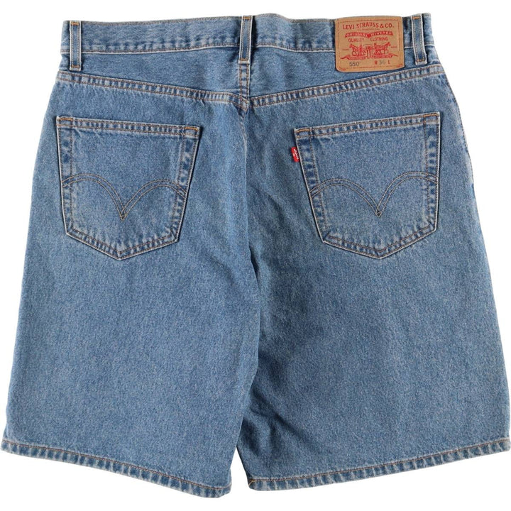 Levi's 550 Relaxed Fit Denim Shorts, Men's Size W36 cotton blue type Vintage Second Hand