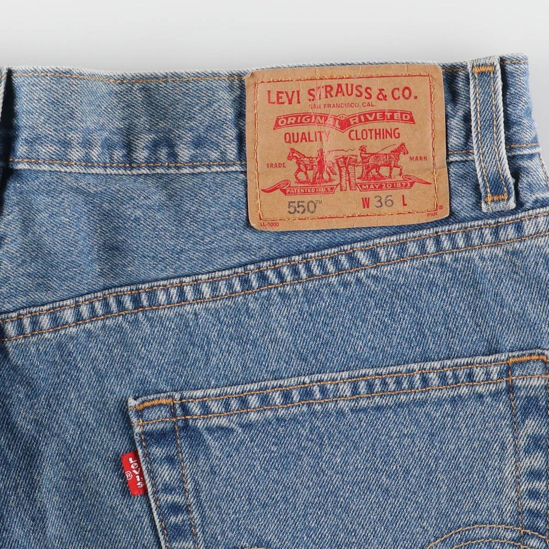 Levi's 550 Relaxed Fit Denim Shorts, Men's Size W36 cotton blue type Vintage Second Hand