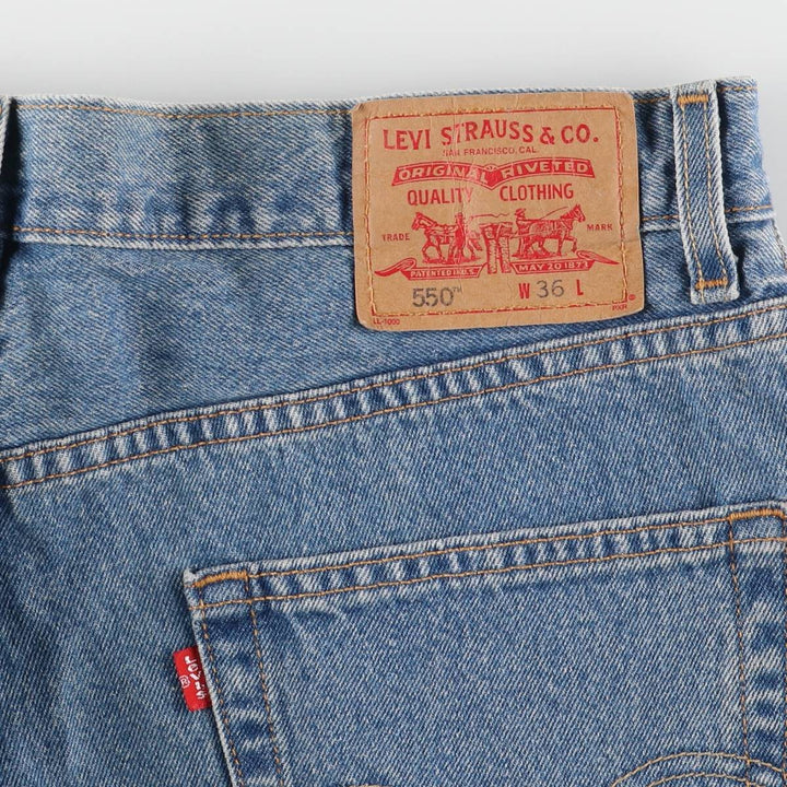 Levi's 550 Relaxed Fit Denim Shorts, Men's Size W36 cotton blue type Vintage Second Hand