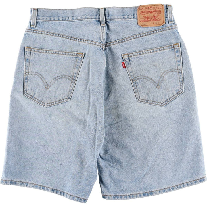Levi's 550 Relaxed Fit Denim Shorts, Men's Size W34 cotton blue type Vintage Second Hand