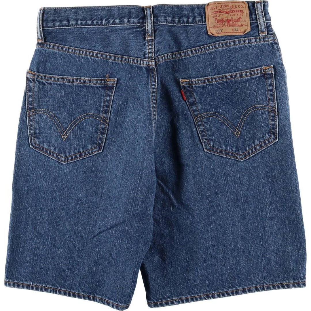 Levi's 550 Relaxed Fit Denim Shorts, Men's Size W34 cotton blue type Vintage Second Hand