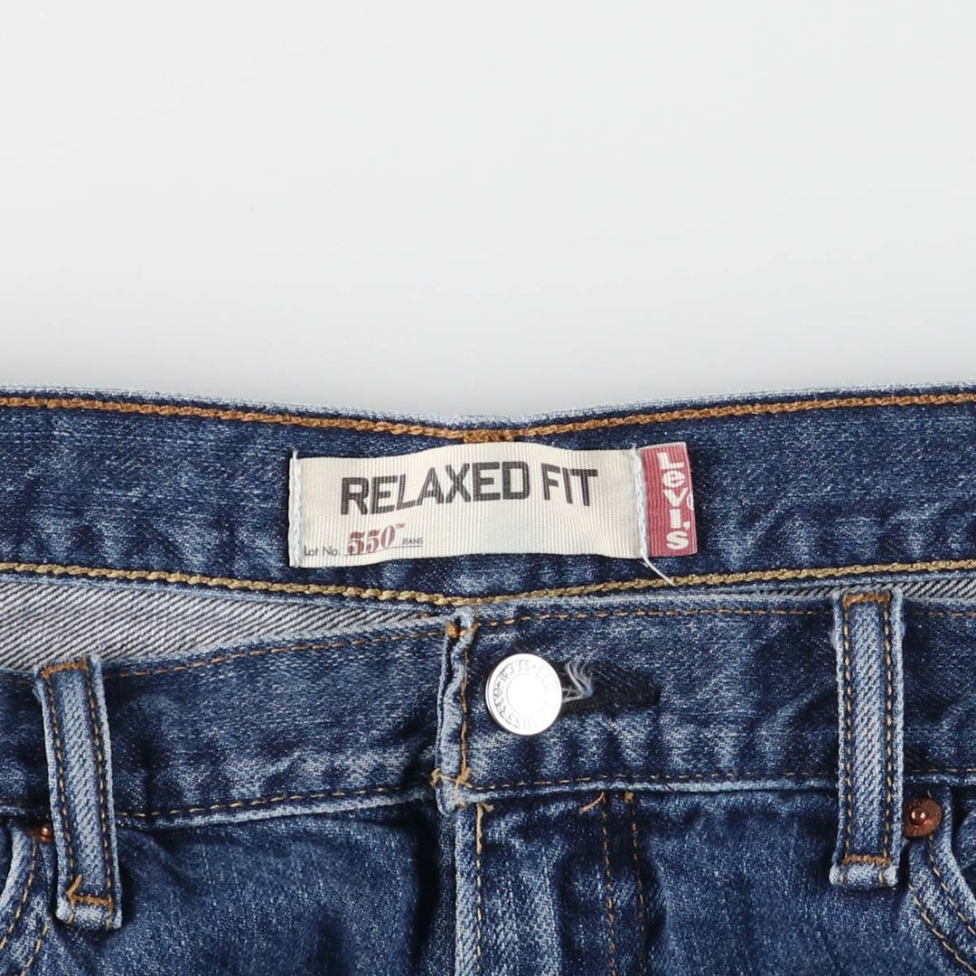 Levi's 550 Relaxed Fit Denim Shorts, Men's Size W34 cotton blue type Vintage Second Hand