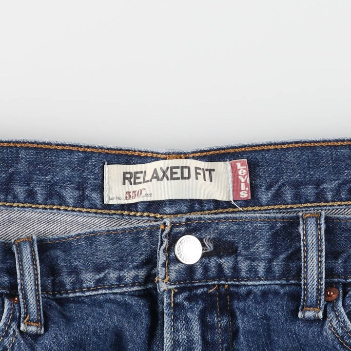 Levi's 550 Relaxed Fit Denim Shorts, Men's Size W34 cotton blue type Vintage Second Hand