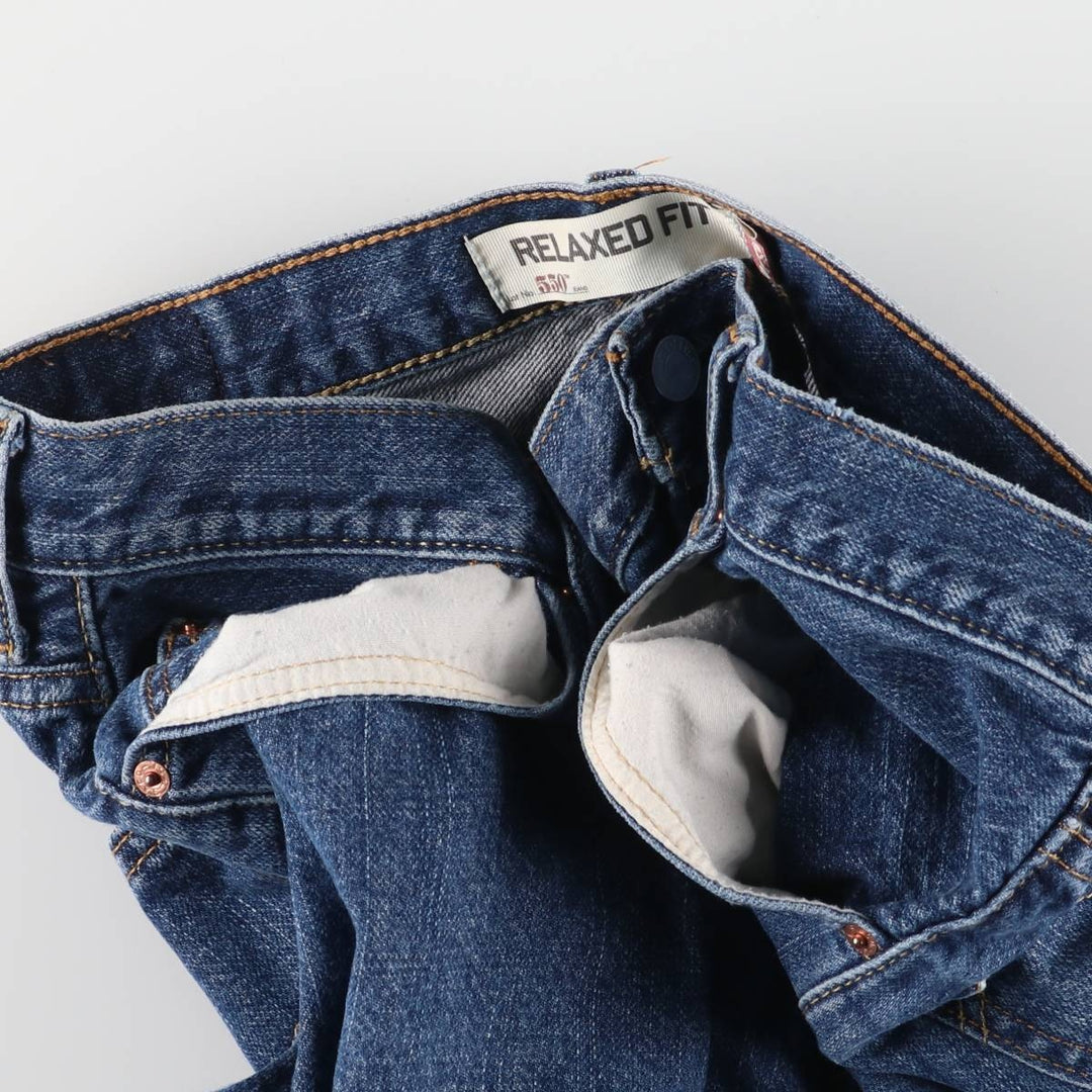 Levi's 550 Relaxed Fit Denim Shorts, Men's Size W34 cotton blue type Vintage Second Hand