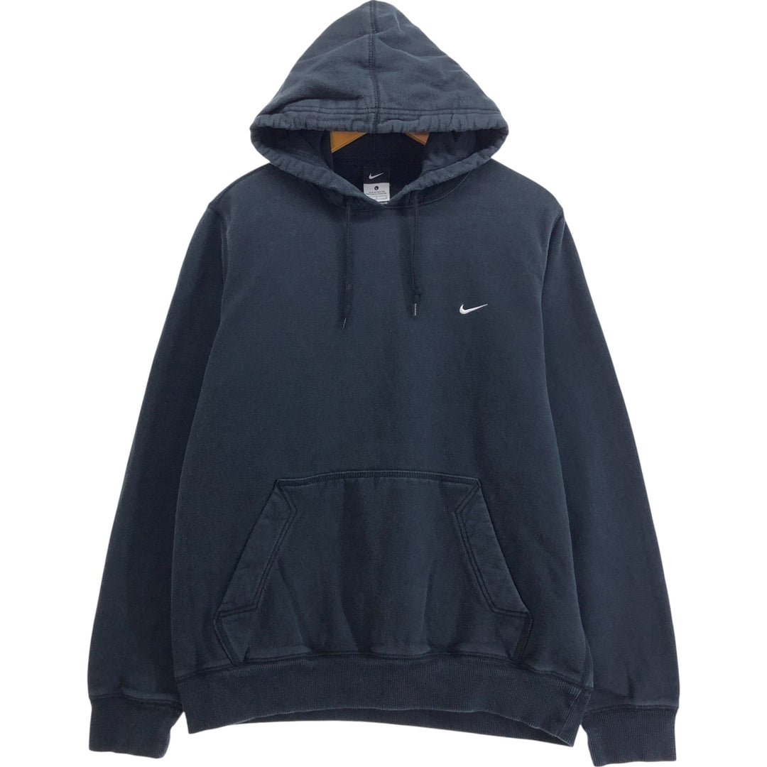 00'S Nike Sweat Pullover Hoodie Men's Size L cotton black type Vintage Second Hand