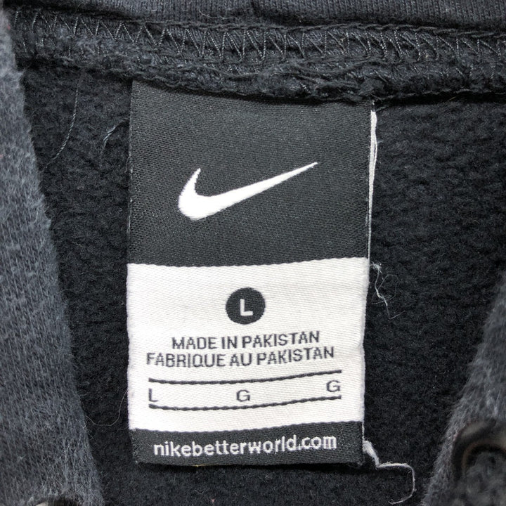 00'S Nike Sweat Pullover Hoodie Men's Size L cotton black type Vintage Second Hand