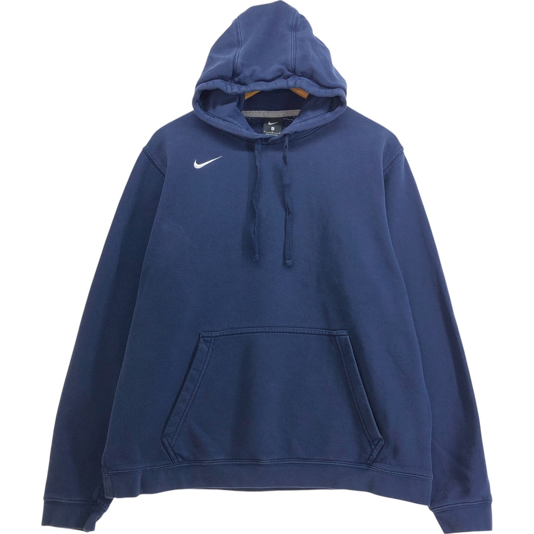 Nike Sweat Pullover Hoodie, Men's Size L cotton navy blue type Vintage Second Hand