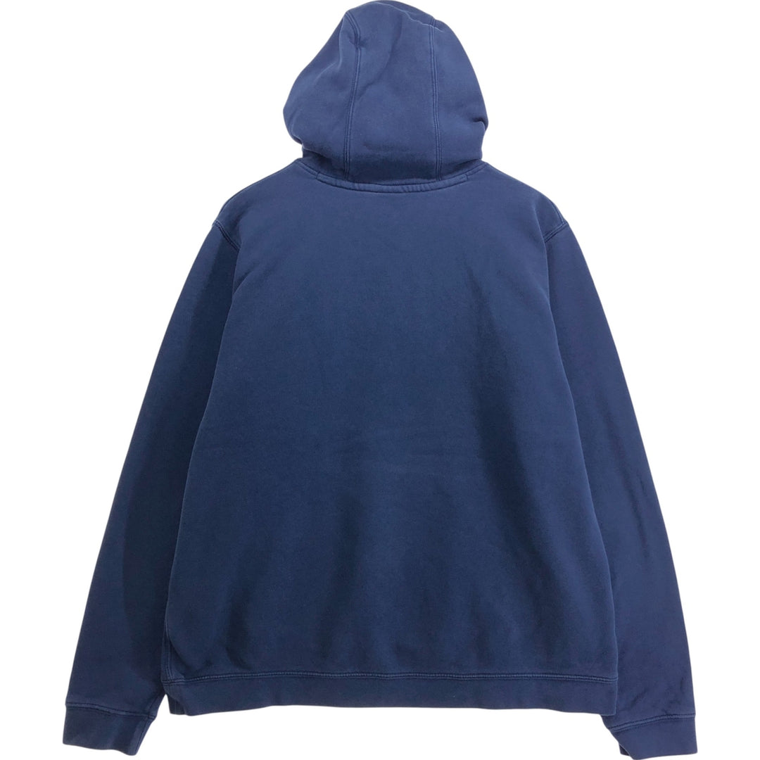 Nike Sweat Pullover Hoodie, Men's Size L cotton navy blue type Vintage Second Hand