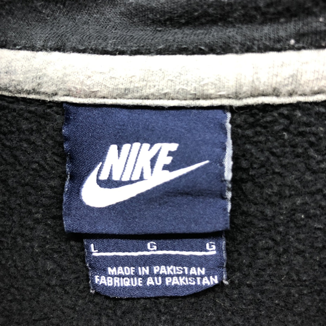 Nike Sweat Pullover Hoodie, Men's Size L cotton navy blue type Vintage Second Hand