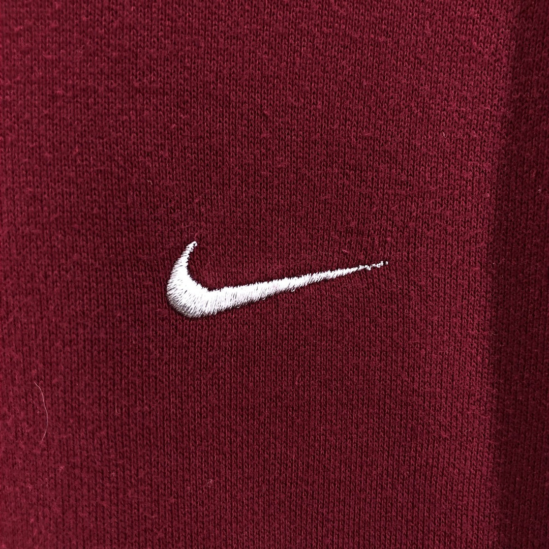 00'S Nike Sweat Pullover Hoodie Men's XL Size cotton wine-red Vintage Second Hand