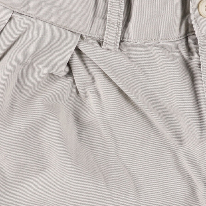 Ralph Lauren POLO by Ralph Lauren TYLER SHORT Two-pleat chino shorts, short pants, men's size W34 cotton gray type Vintage Second Hand