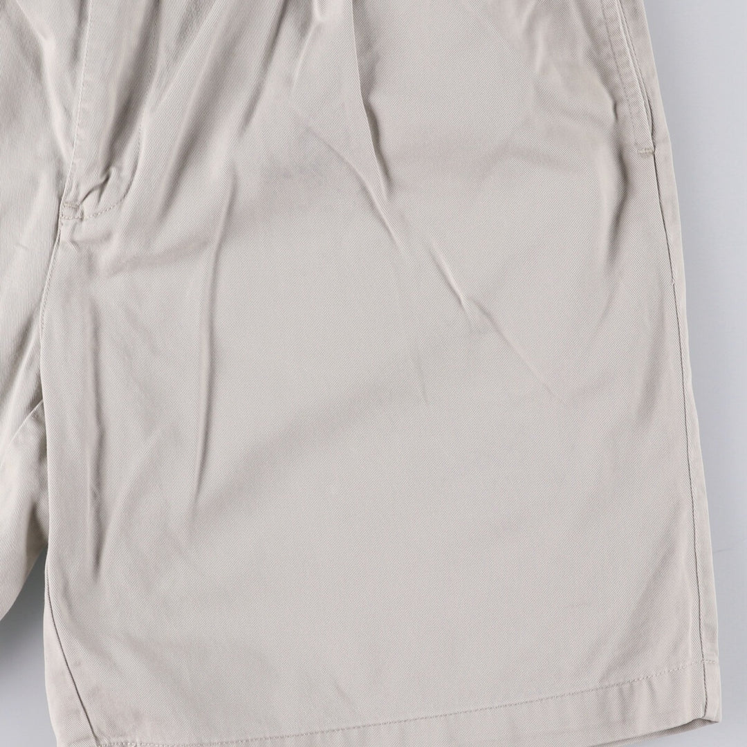 Ralph Lauren POLO by Ralph Lauren TYLER SHORT Two-pleat chino shorts, short pants, men's size W34 cotton gray type Vintage Second Hand