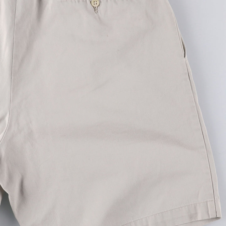 Ralph Lauren POLO by Ralph Lauren TYLER SHORT Two-pleat chino shorts, short pants, men's size W34 cotton gray type Vintage Second Hand