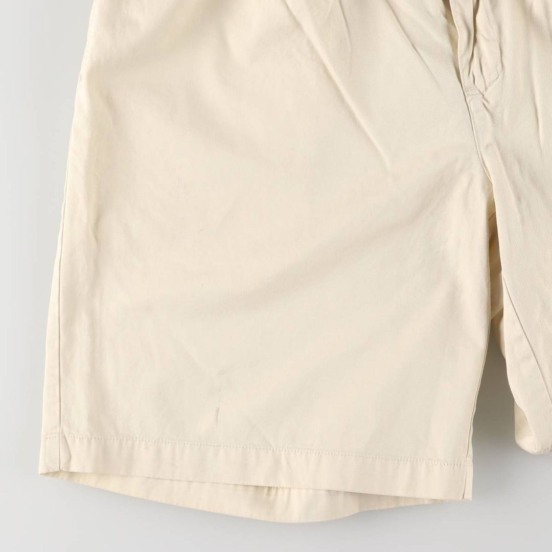 Ralph Lauren POLO by Ralph Lauren TYLER SHORT Two-pleat chino shorts, short pants, men's size W33 cotton ivory Vintage Second Hand