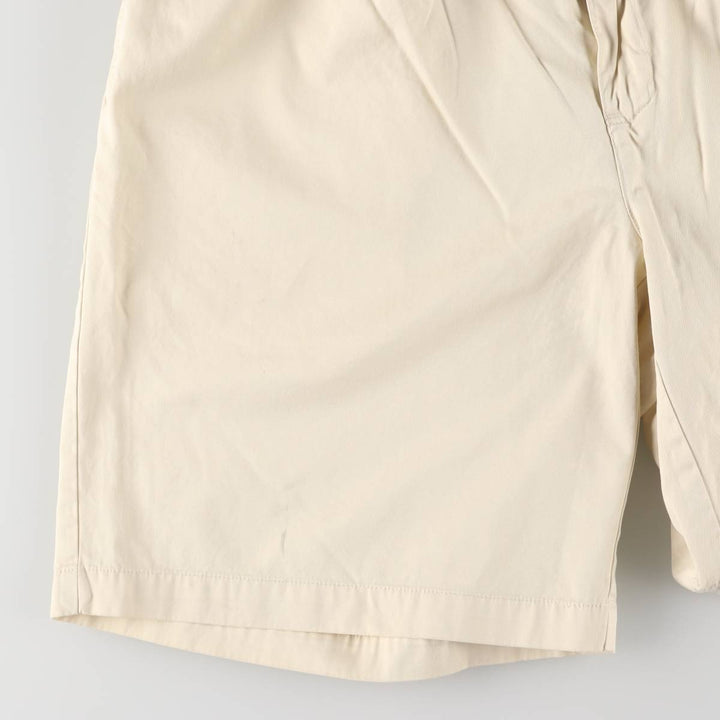 Ralph Lauren POLO by Ralph Lauren TYLER SHORT Two-pleat chino shorts, short pants, men's size W33 cotton ivory Vintage Second Hand