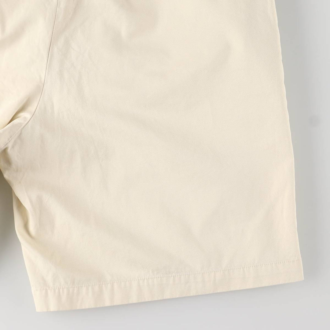 Ralph Lauren POLO by Ralph Lauren TYLER SHORT Two-pleat chino shorts, short pants, men's size W33 cotton ivory Vintage Second Hand