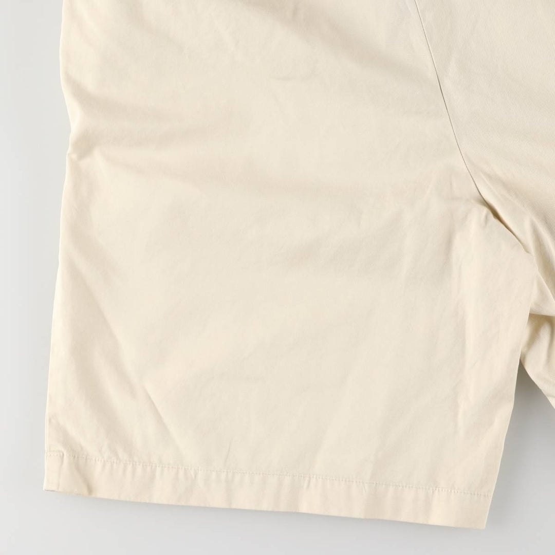 Ralph Lauren POLO by Ralph Lauren TYLER SHORT Two-pleat chino shorts, short pants, men's size W33 cotton ivory Vintage Second Hand