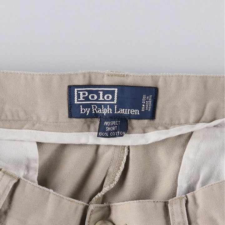 Ralph Lauren POLO by Ralph Lauren PROSPECT SHORT Chino shorts Short pants Men's W34 equivalent cotton Beige type Vintage Second Hand