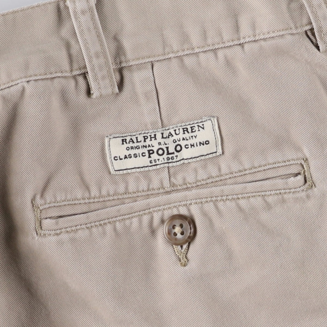 Ralph Lauren POLO by Ralph Lauren PROSPECT SHORT Chino shorts Short pants Men's W34 equivalent cotton Beige type Vintage Second Hand