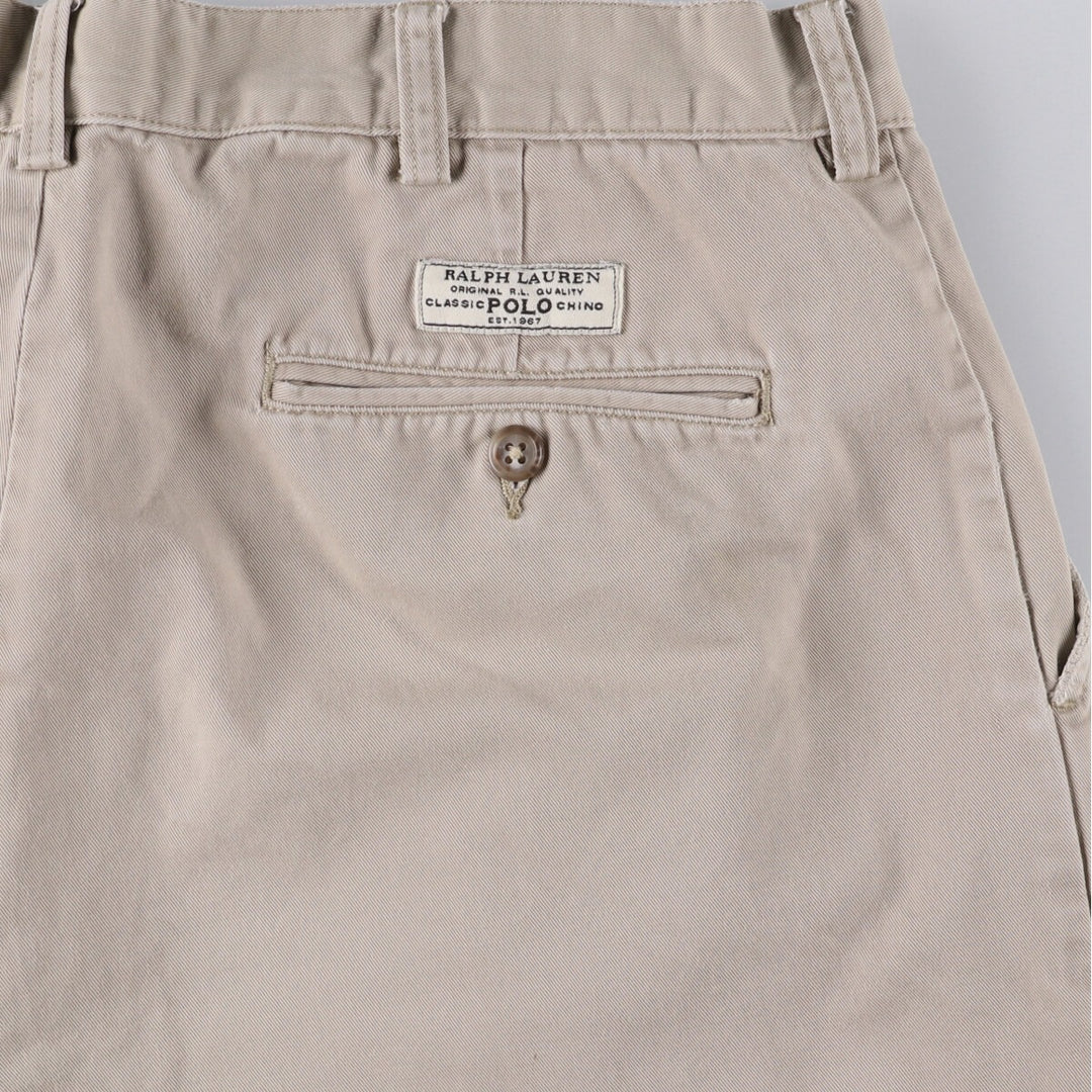 Ralph Lauren POLO by Ralph Lauren PROSPECT SHORT Chino shorts Short pants Men's W34 equivalent cotton Beige type Vintage Second Hand