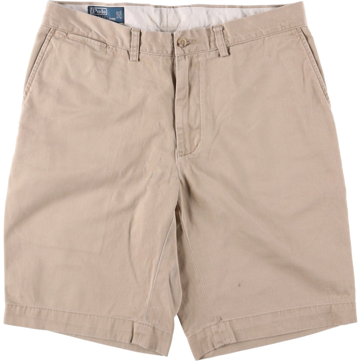 Ralph Lauren POLO by Ralph Lauren Chino Shorts, Shorts, Men's, W34 equivalent cotton Beige type Vintage Second Hand