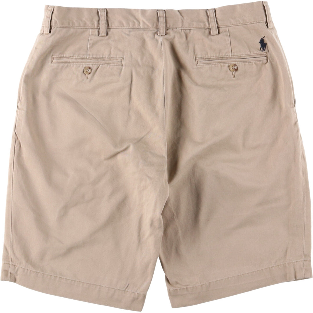 Ralph Lauren POLO by Ralph Lauren Chino Shorts, Shorts, Men's, W34 equivalent cotton Beige type Vintage Second Hand