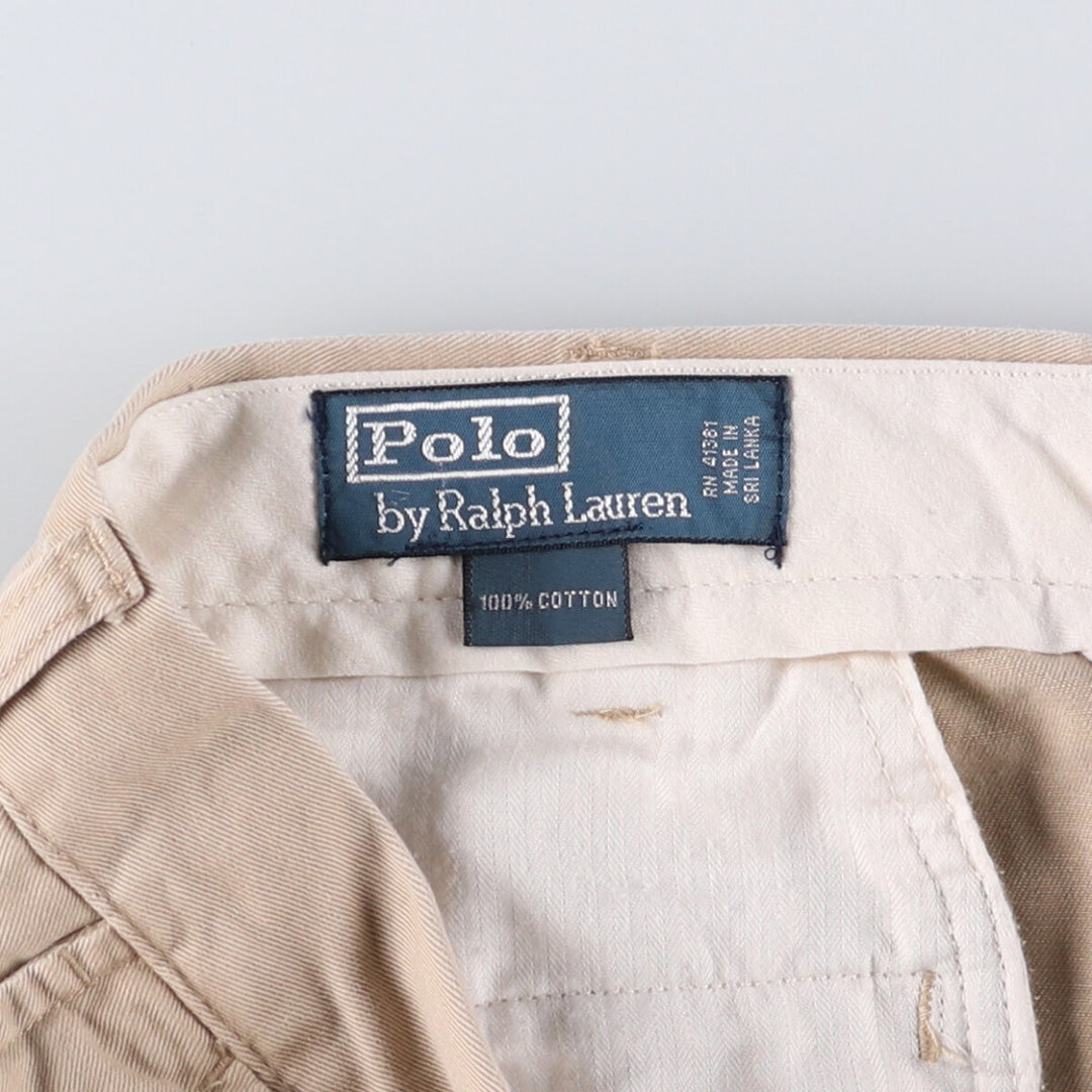 Ralph Lauren POLO by Ralph Lauren Chino Shorts, Shorts, Men's, W34 equivalent cotton Beige type Vintage Second Hand