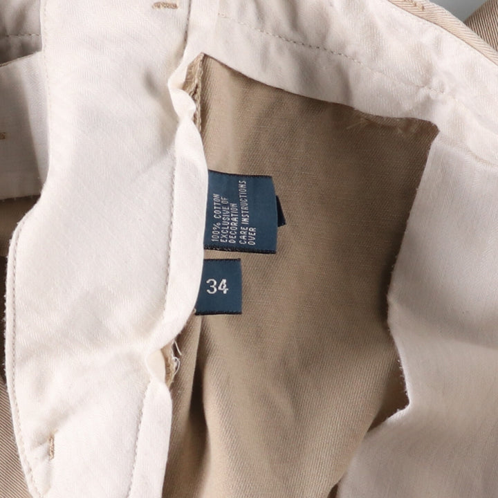Ralph Lauren POLO by Ralph Lauren Chino Shorts, Shorts, Men's, W34 equivalent cotton Beige type Vintage Second Hand