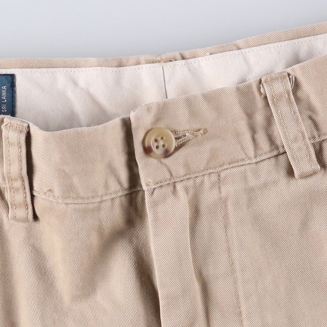 Ralph Lauren POLO by Ralph Lauren Chino Shorts, Shorts, Men's, W34 equivalent cotton Beige type Vintage Second Hand