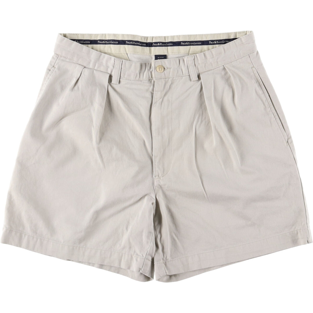 Ralph Lauren POLO RALPH LAUREN Two-pleat Chino Shorts Shorts Men's W32 equivalent cotton Beige type Vintage Second Hand