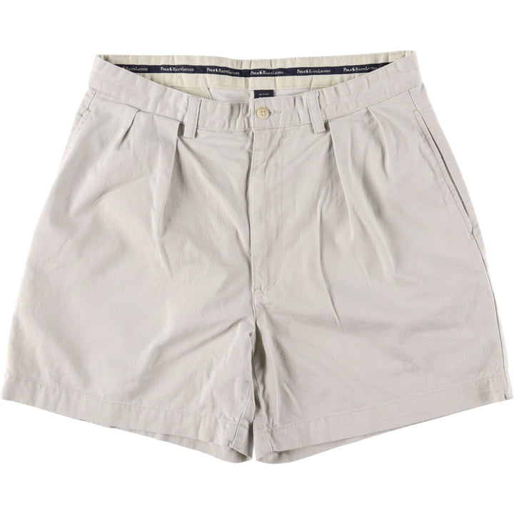 Ralph Lauren POLO RALPH LAUREN Two-pleat Chino Shorts Shorts Men's W32 equivalent cotton Beige type Vintage Second Hand
