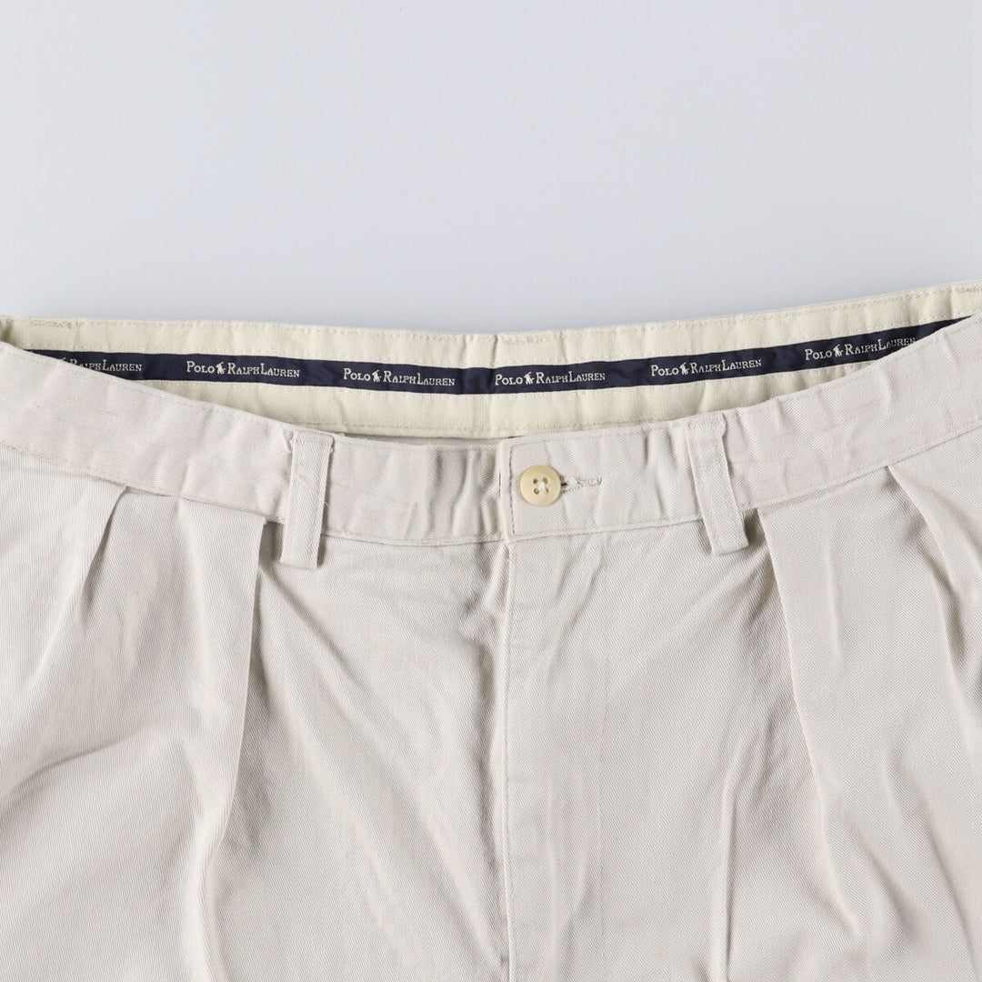 Ralph Lauren POLO RALPH LAUREN Two-pleat Chino Shorts Shorts Men's W32 equivalent cotton Beige type Vintage Second Hand