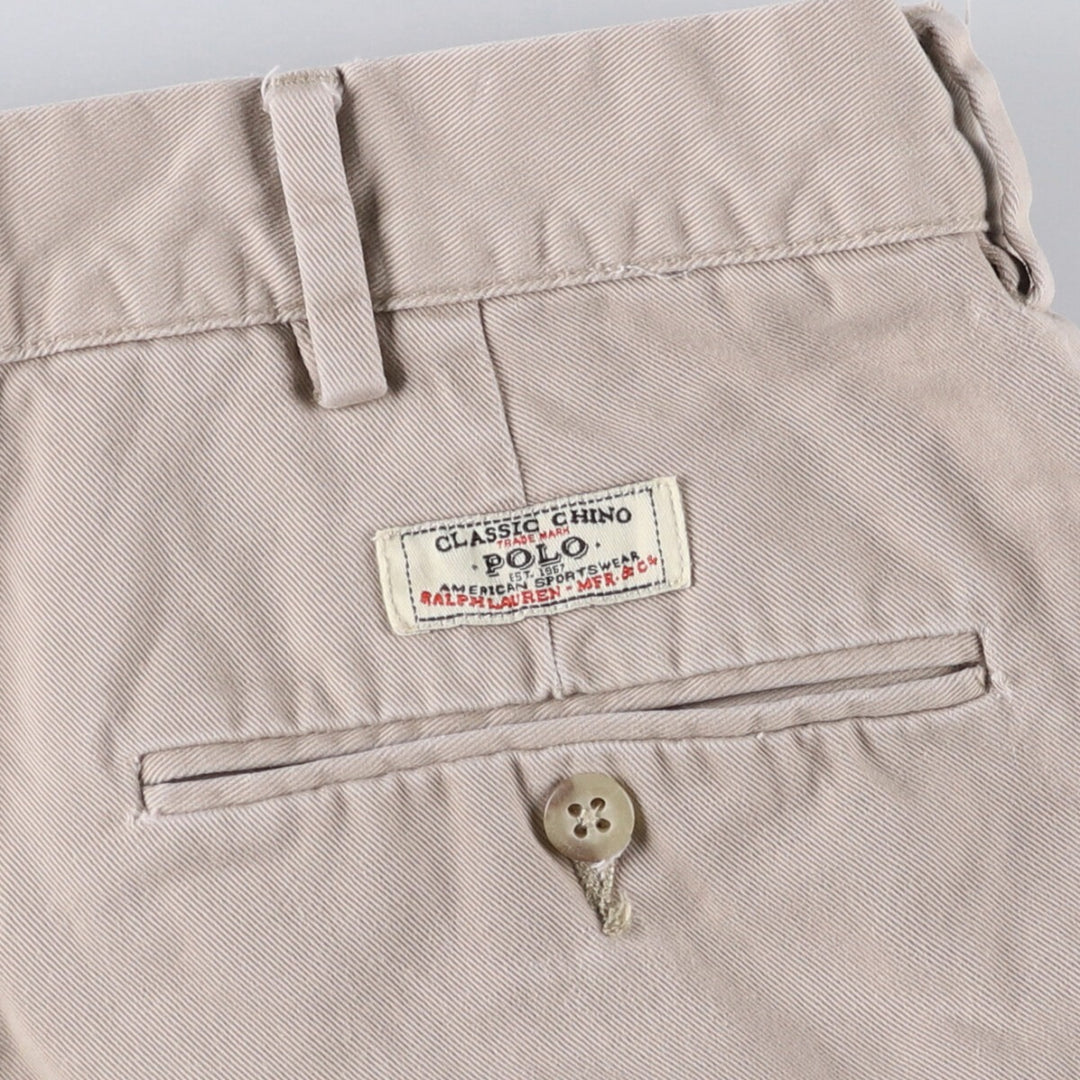 Ralph Lauren POLO by Ralph Lauren PROSPECT SHORT Chino shorts Short pants Men's w35 equivalent cotton Beige type Vintage Second Hand