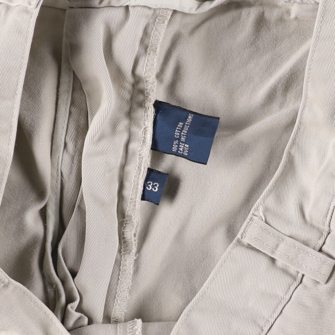 Ralph Lauren POLO by Ralph Lauren TYLER SHORT Two-pleat chino shorts, short pants, men's size W32 cotton Beige type Vintage Second Hand