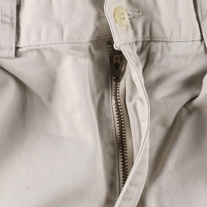 Ralph Lauren POLO by Ralph Lauren TYLER SHORT Two-pleat chino shorts, short pants, men's size W32 cotton Beige type Vintage Second Hand