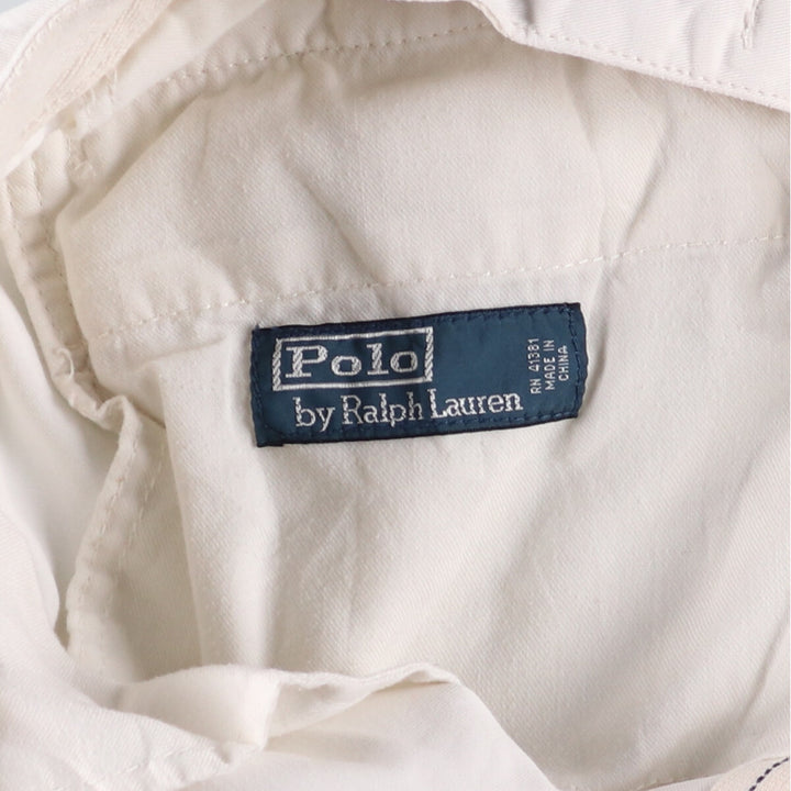 Ralph Lauren POLO by Ralph Lauren Chino Shorts, Shorts, Men's, W34 equivalent cotton white type Vintage Second Hand