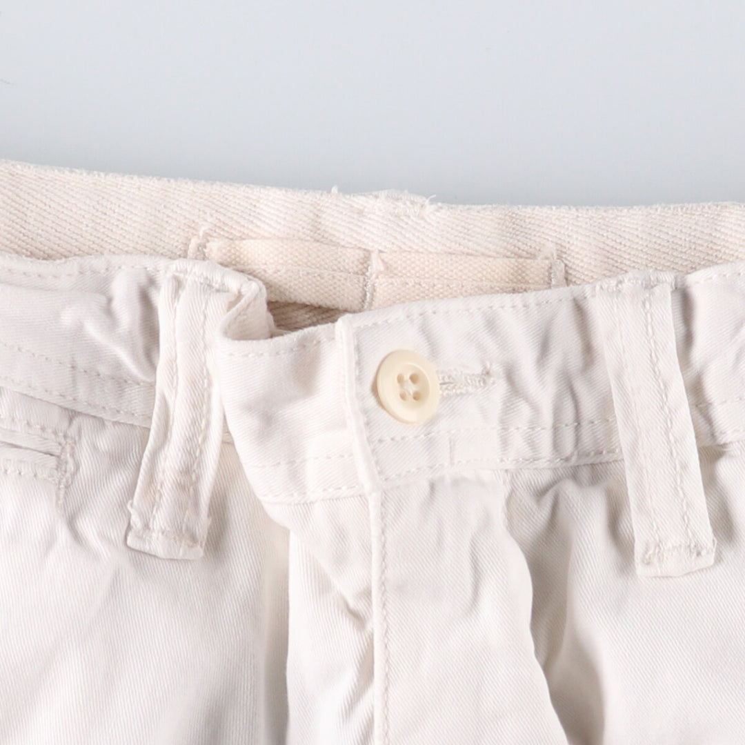 Ralph Lauren POLO by Ralph Lauren Chino Shorts, Shorts, Men's, W34 equivalent cotton white type Vintage Second Hand