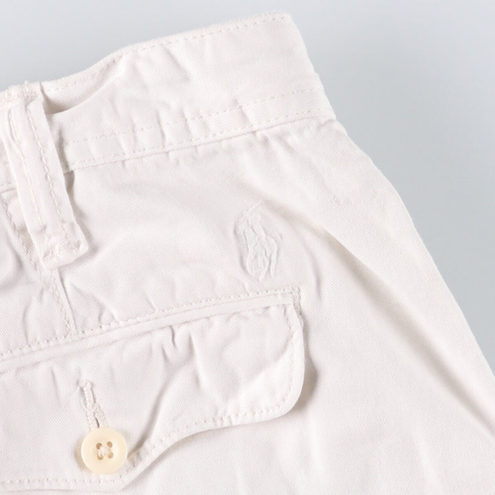 Ralph Lauren POLO by Ralph Lauren Chino Shorts, Shorts, Men's, W34 equivalent cotton white type Vintage Second Hand
