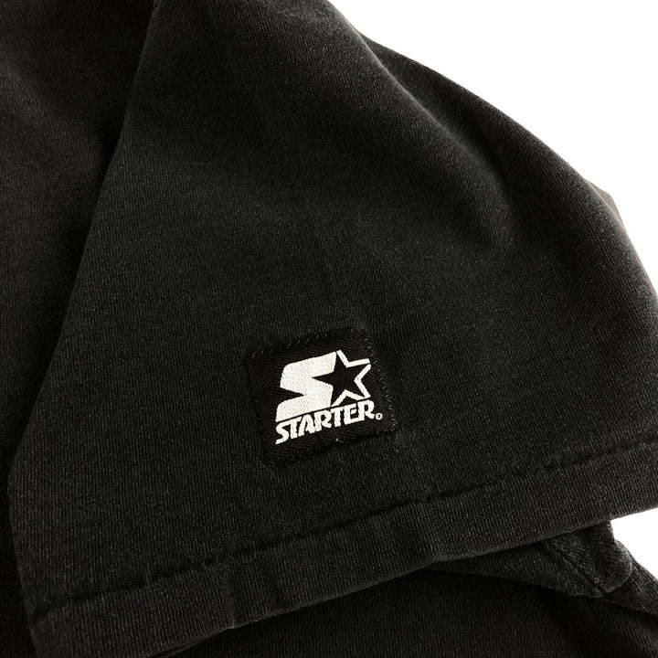 90'S Starter Pittsburgh Penguins Logo Print T-Shirt Made in USA Men's L Size Vintage cotton black type Vintage Second Hand