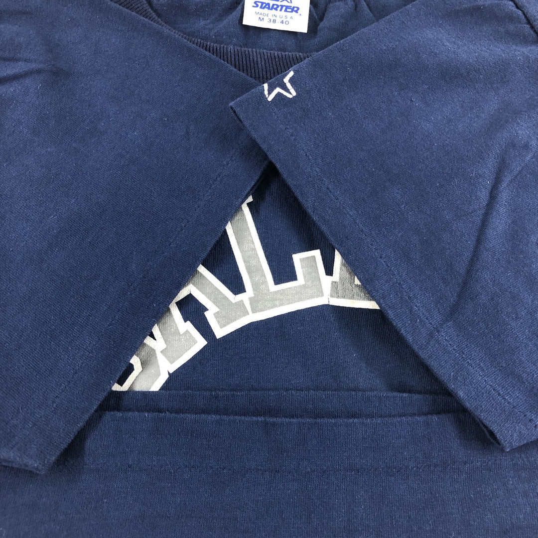90'S Starter NFL Dallas Cowboys Logo Print T-Shirt Made in USA Men's M Vintage cotton navy blue type Vintage Second Hand